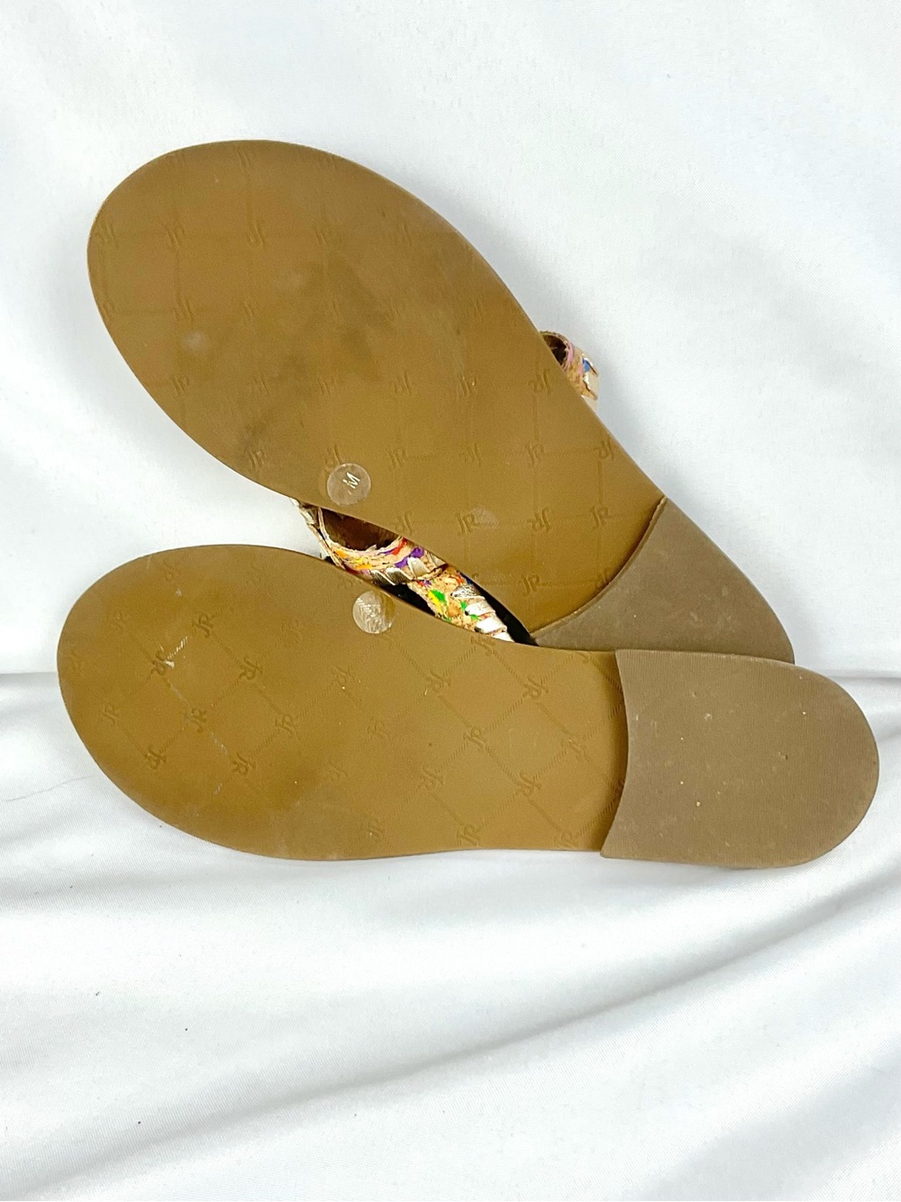 Jack Rogers Georgica Sandals Cork Multicolor Rainbow Accents Sz 7 - Picture 5 of 8